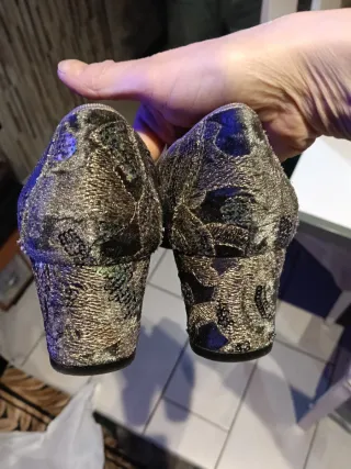 Zapatos RAS  leather sole mujer lentejuelas