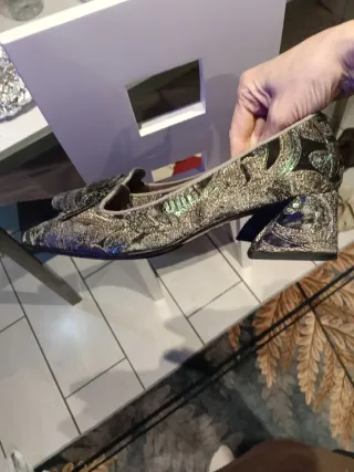 Zapatos RAS  leather sole mujer lentejuelas