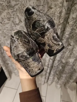 Zapatos RAS  leather sole mujer lentejuelas