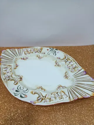 Ensaladera vintage porcelana tapa floral