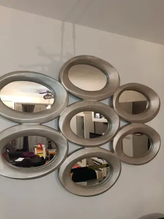 Espejo Decorativo Plata 140x107cm