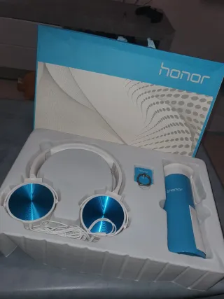 Honor Cascos Auriculares Azul y Blanco