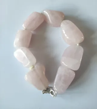 Pulsera piedras naturales y plata
