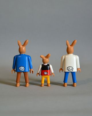 Playmobil Conejos Pascua Con Árbol Y Búho