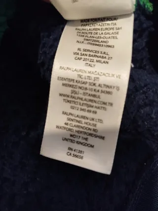 Sudadera Polo Ralph Lauren con pelito