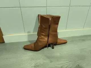 Botines Petusco Piel Camel Talla 38