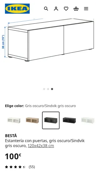 Mueble estante de pared