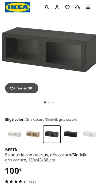 Mueble estante de pared
