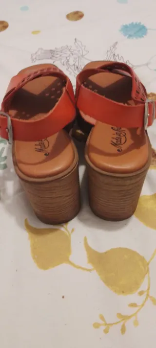 Sandalias Made in Spain naranjas