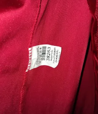 Vestito rosso elegante in velluto