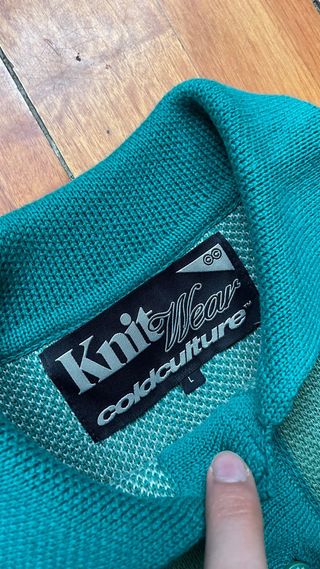 Jersey Cold Culture Rayas Verde Talla L