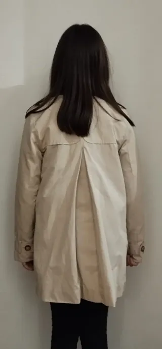 Gabardina niña 10 años beige