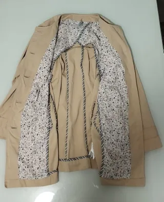 Gabardina niña 10 años beige