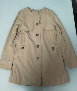 Gabardina niña 10 años beige