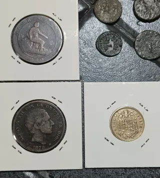 Lotto 12 Monete Romane e Spagnole