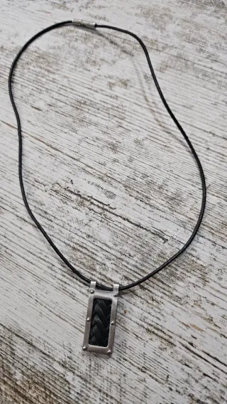 Colgante Viceroy Hombre Cuero y Plata