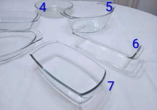 3 Bandejas de vidrio Pyrex para horno - A escoger