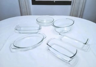3 Bandejas de vidrio Pyrex para horno - A escoger