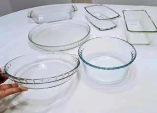 3 Bandejas de vidrio Pyrex para horno - A escoger