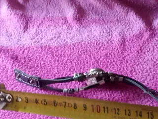 PULSERA DE CUERO, SIMBOLO Y MEDALLA DE SAGITARIO