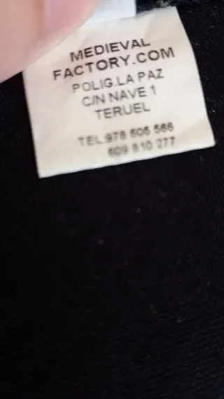 Casaca y Verdugo Medieval Negro