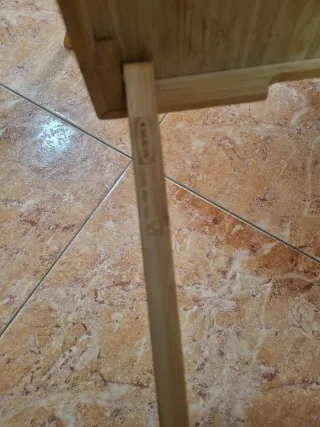 2 Mesitas Auxiliares Madera Bambú