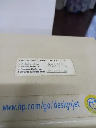 Plotter HP DJ430C e fogli