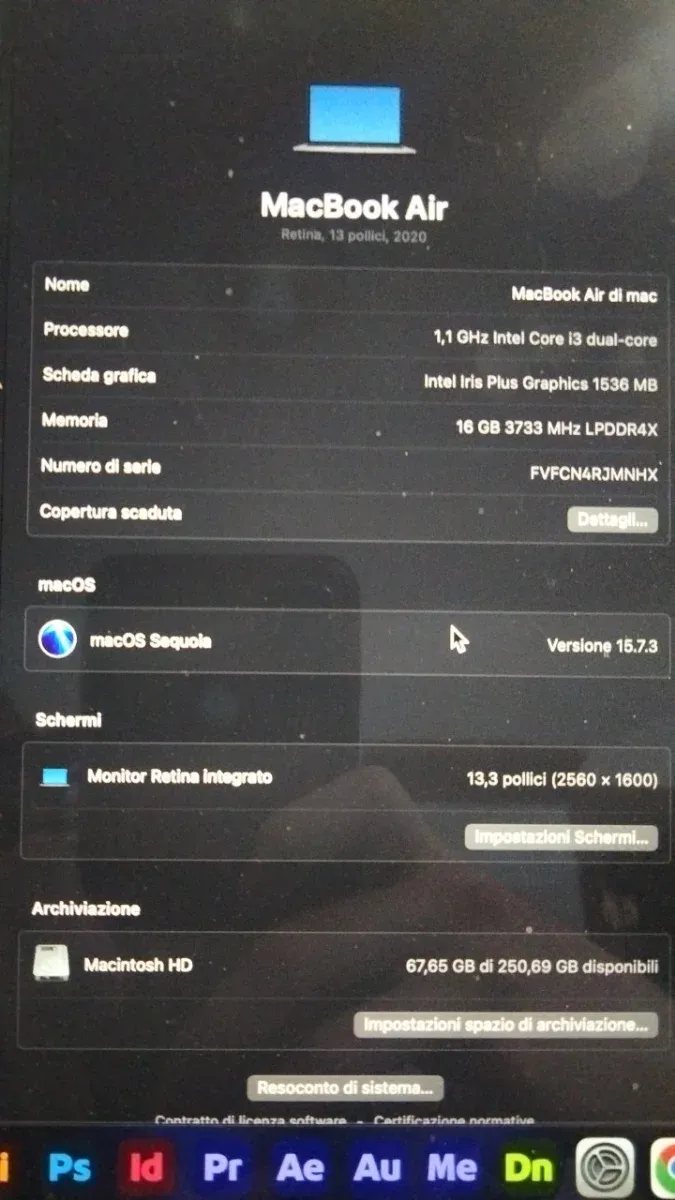 MacBook Air 13,3 2020 Apple afbeelding 7