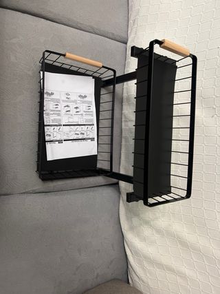 Organizador Fregadero 2 Niveles Negro Madera