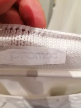 Jersey blanco manga corta trenzado