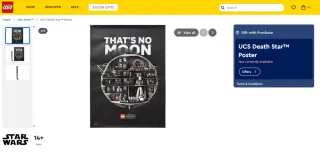 Poster LEGO Star Wars Death Star