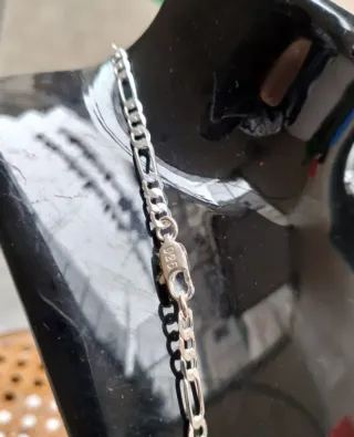 Collana Argento Figaro Nuova Mai Usata