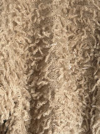 Jersey Zara pelo sintético beige talla xs / s