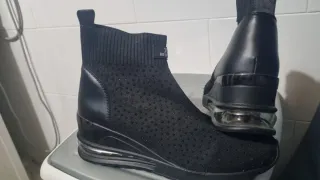 Botín Xti Negro Brillante Elástico