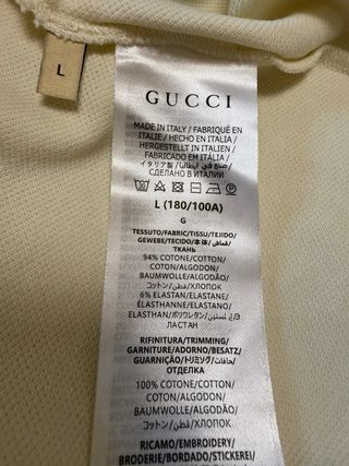 Polo Gucci Blanco con Estampado
