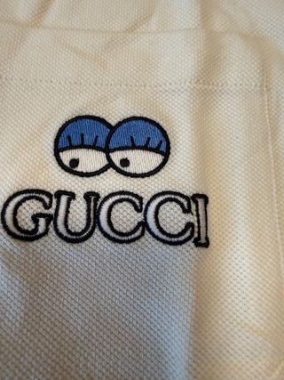 Polo Gucci Blanco con Estampado
