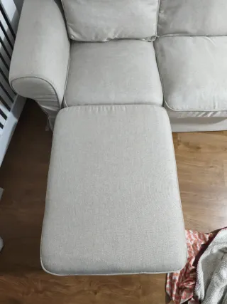 Divano a 3 posti Ikea beige in tessuto