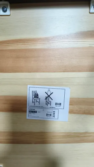 Juego 4 Sillas Ikea Stefan Madera Negra