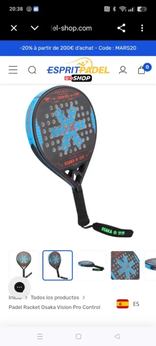 Pala de pádel Osaka Vision Pro