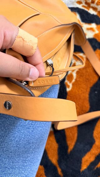 Bolso Loewe Vintage beige anaranjado