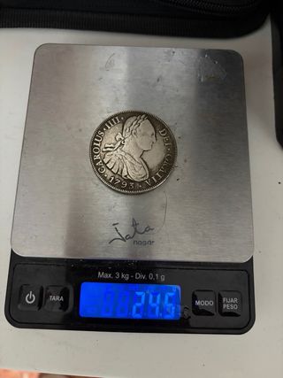 Moneda 8 Reales Carlos IIII 1793