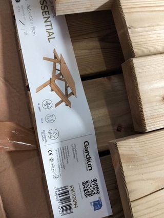 Mesa picnic madera 165x154x75 cm Essential 6-8