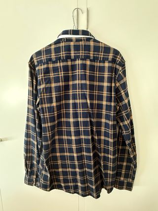 Camisa Sfera cuadros azul y mostaza