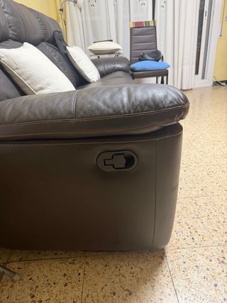 Divano a 3 posti in pelle