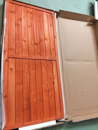 Armario exterior madera 91x137x120 cm