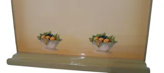 Panel o tablero de notas de cocina antiguo