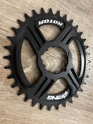 Plato Rotor Qring Ovalado 34t Negro