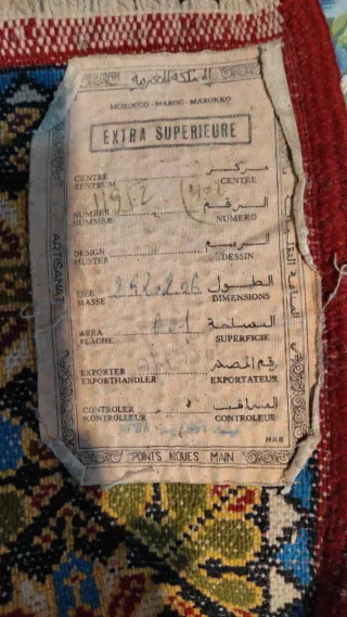 Alfombra de lana multicolor