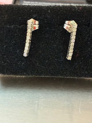 Pendientes Oro 18k Diamantes Naturales 0.60 Ct