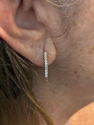 Pendientes Oro 18k Diamantes Naturales 0.60 Ct